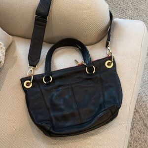 Hammitt Elegant Daniel Medium Black Leather Handbag